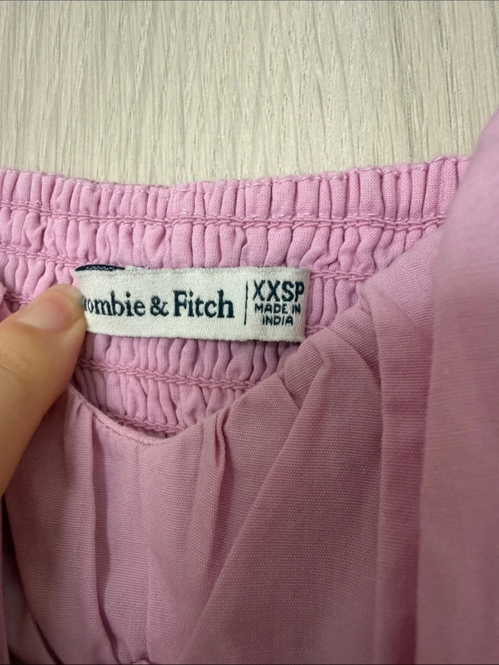Abercrombie & Fitch pink cotton tiered maxi dress XXSP | coquette, romantic